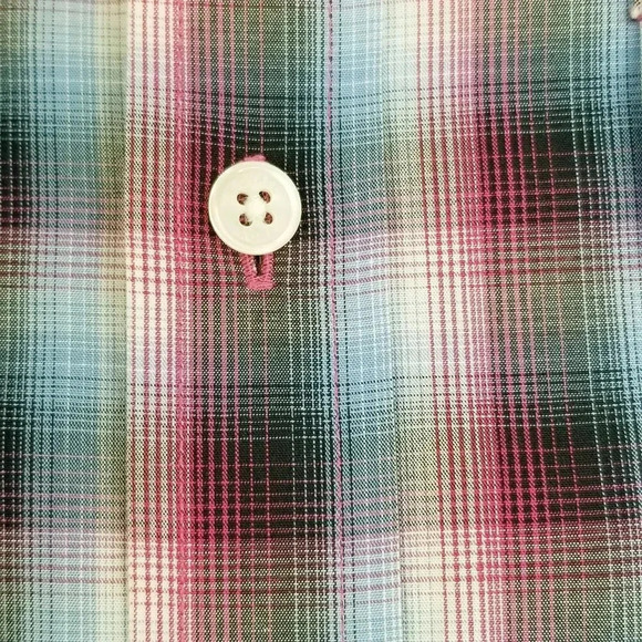 Michael Kors XL Check/Plaid Dual Flip Pocket Men's - Picture 6 of 7